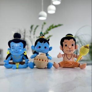 Shiva, Krishna and Hanuman