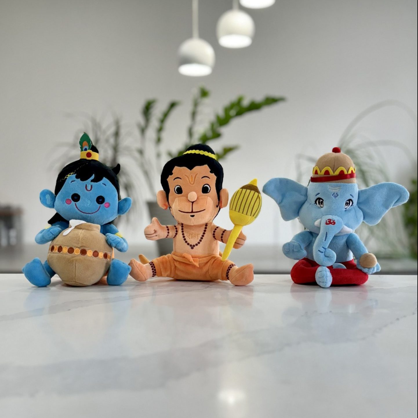 Ganesha, Krishna and Hanuman Ganesha, Krishna and Hanuman